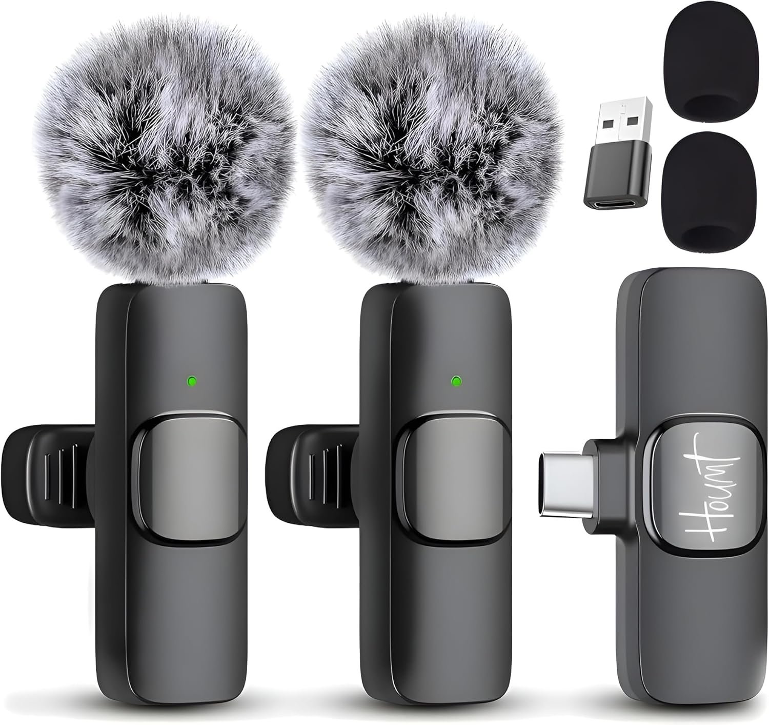 Wireless Microphone for iPhone 15 USB-C Compatible with Samsung s24 & iPhone 15 Series